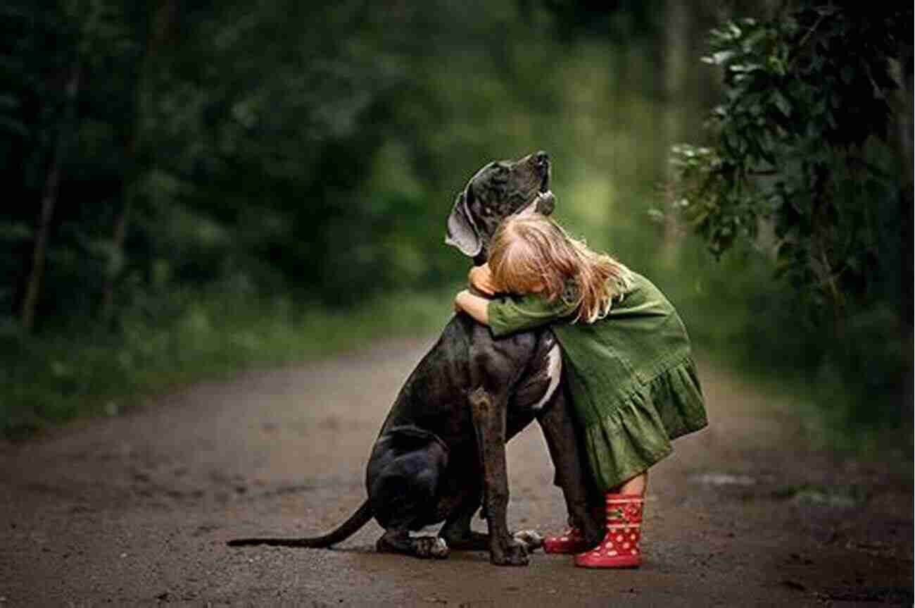 A Child Hugging A Dog, Showing Trust And Love The Dog Its Domestication And Behavior