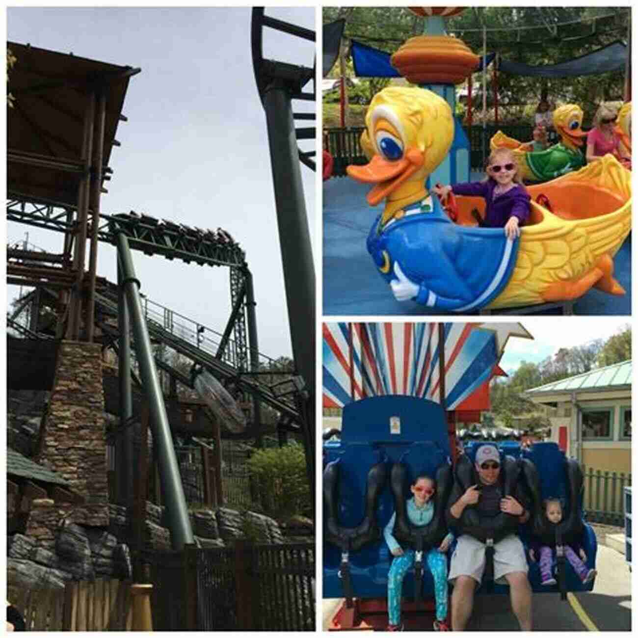 A Family Enjoying A Ride At Dollywood KIDS LOVE TENNESSEE 4th Edition: Your Family Travel Guide To Exploring Kid Friendly Tennessee 500 Fun Stops Unique Spots (Kids Love Travel Guides)