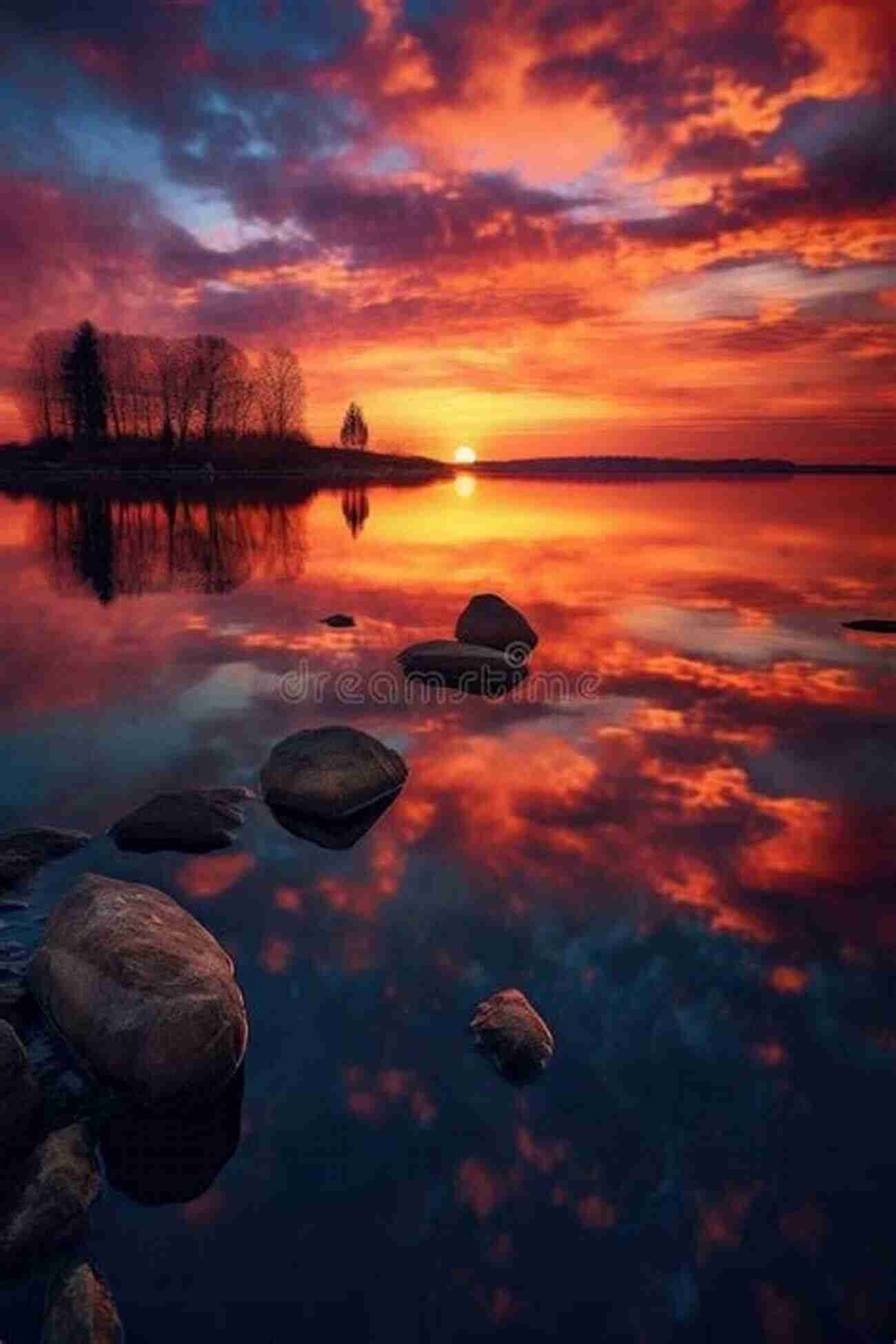 A Serene Sunset Reflecting On The Calm Waters, Symbolizing Self Reflection Khudgarziyan Poems Suzanne Supplee