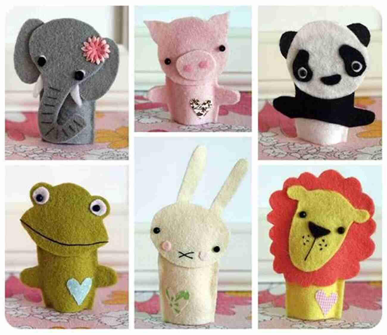 Adorable Felt Animal Hand Puppets Felt Decorations: 15 Eye Popping Projects To Create