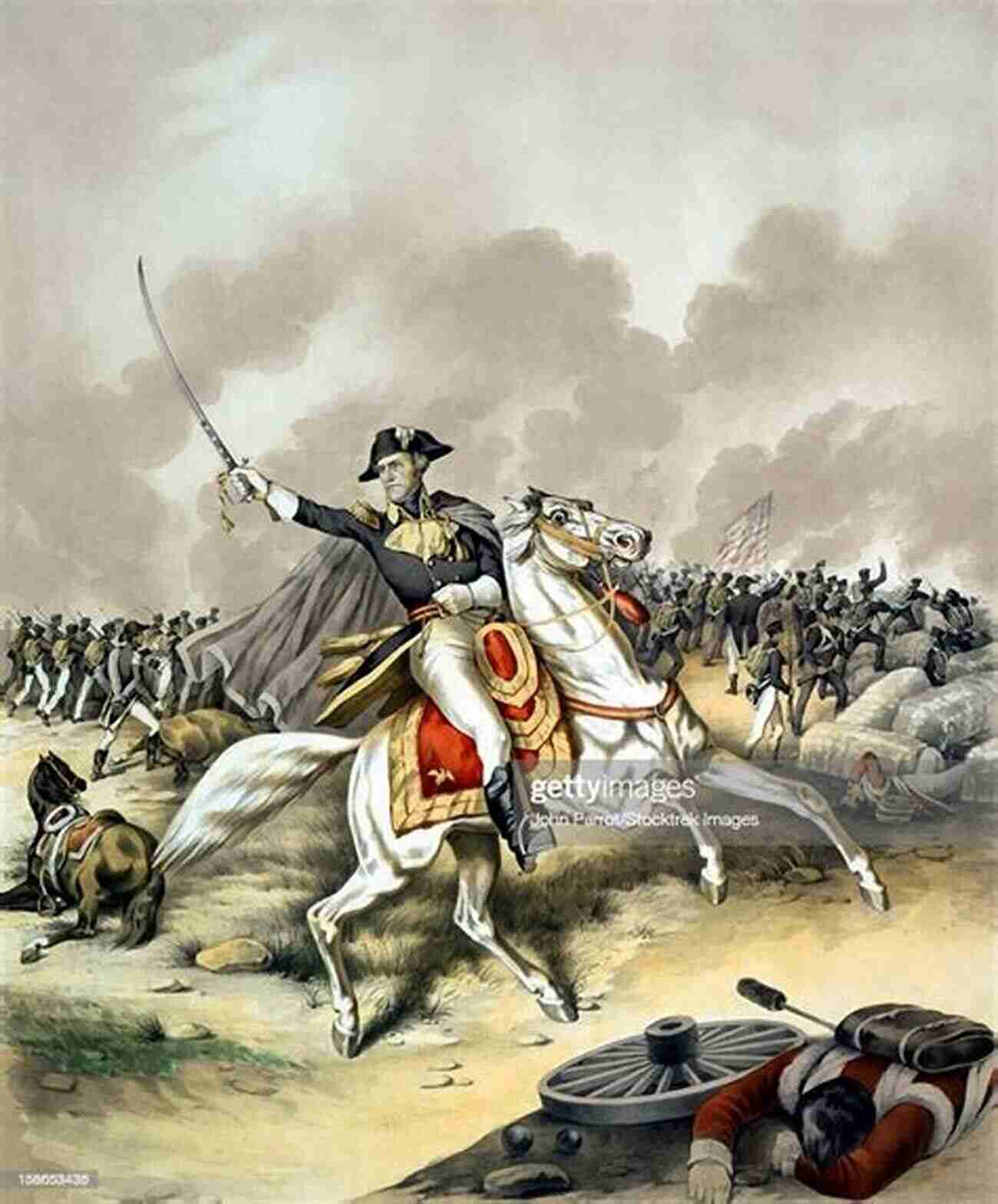 Andrew Jackson And Jean Laffite Leading Troops At The Battle Of New Orleans Patriotic Fire: Andrew Jackson And Jean Laffite At The Battle Of New Orleans