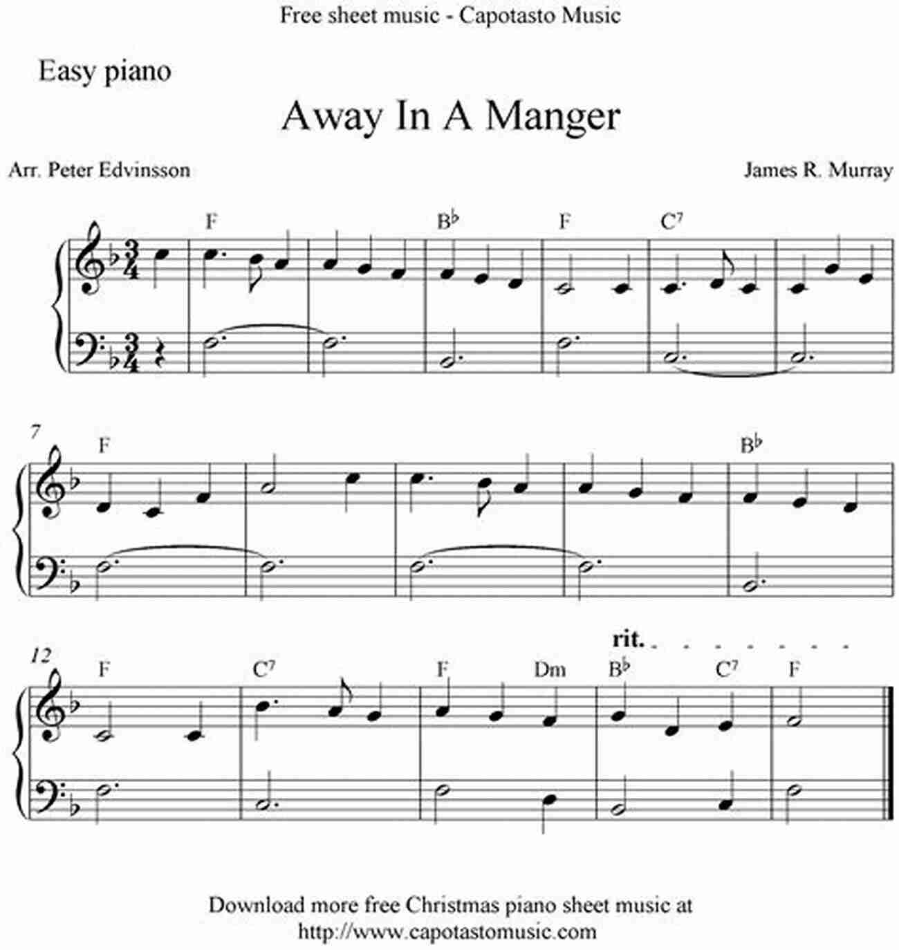 Away In A Manger Easy Christmas Sheet Music For Beginners 20 Christmas Carols For Solo Clarinet 2: Easy Christmas Sheet Music For Beginners