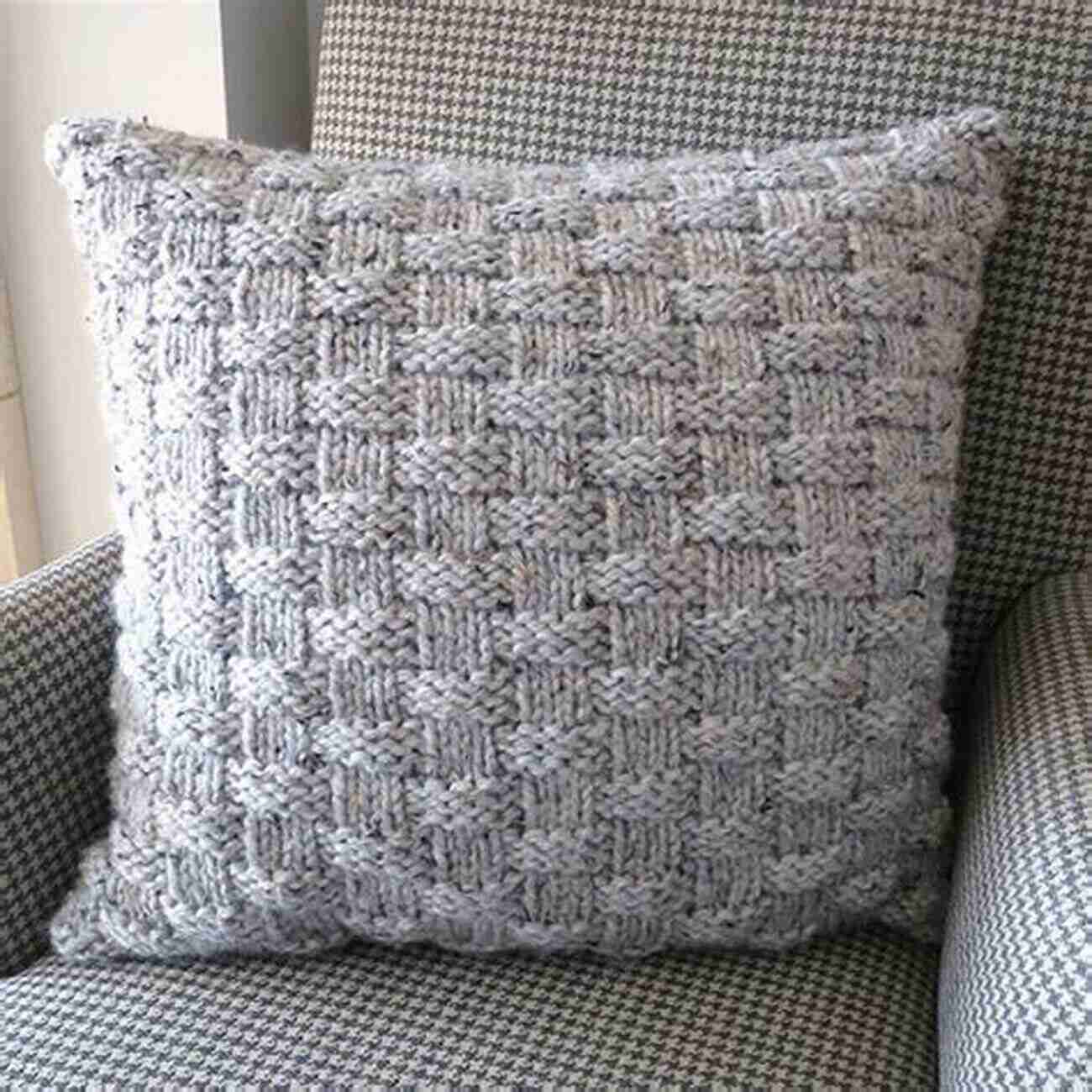 Basketweave Stitch Pattern Cozy Pillows: 10 Creative Pattern Stitches To Add Warmth Texture And Style To Your Home (Knit)