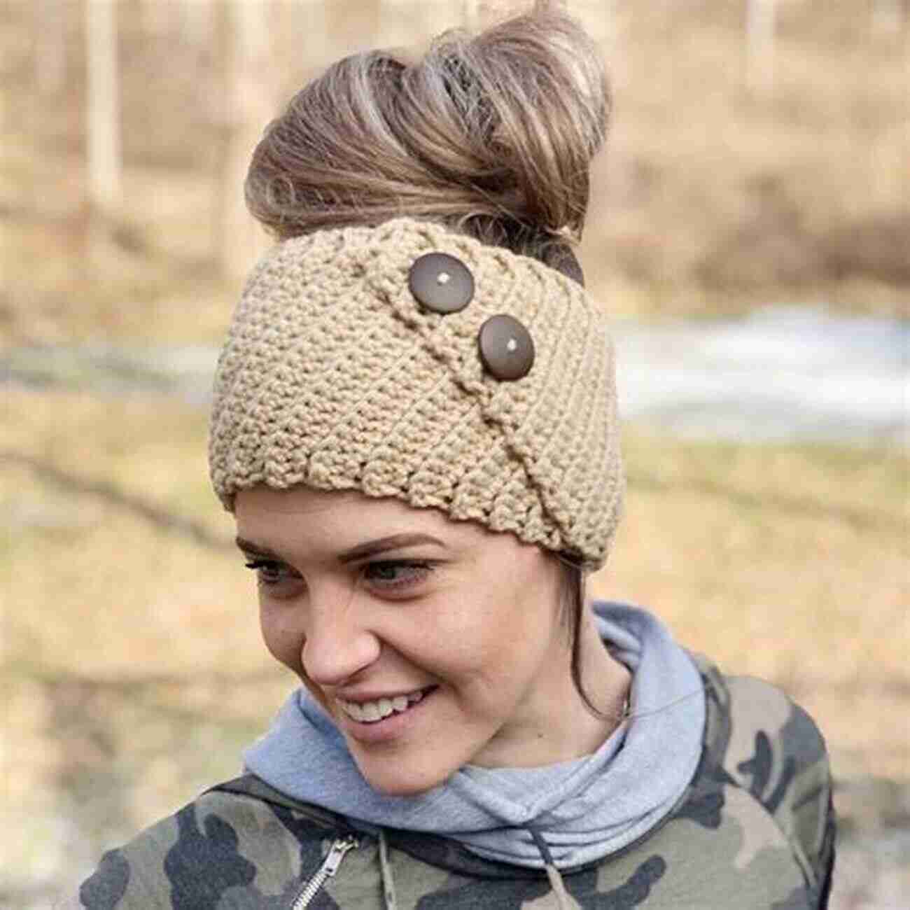 Buttoned Ear Warmer Pattern Crochet Headbands And Ear Warmers: Ear Warmer Patterns To Crochet For Beginners