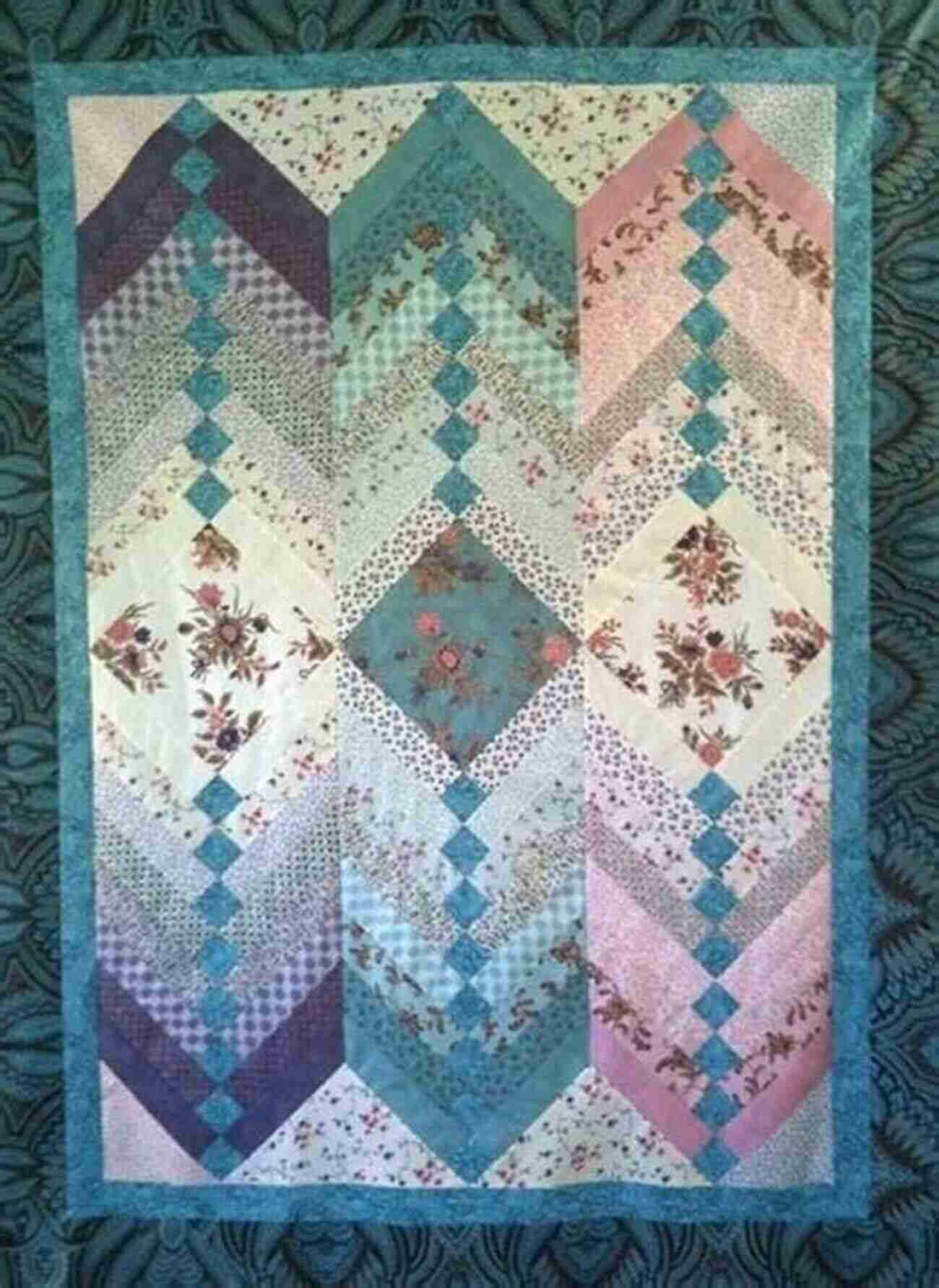 Classically Styled French Braid Quilt With Vintage Themed Fabric Strips French Braid Transformation: 12 Spectacular Strip Pieced Quilts