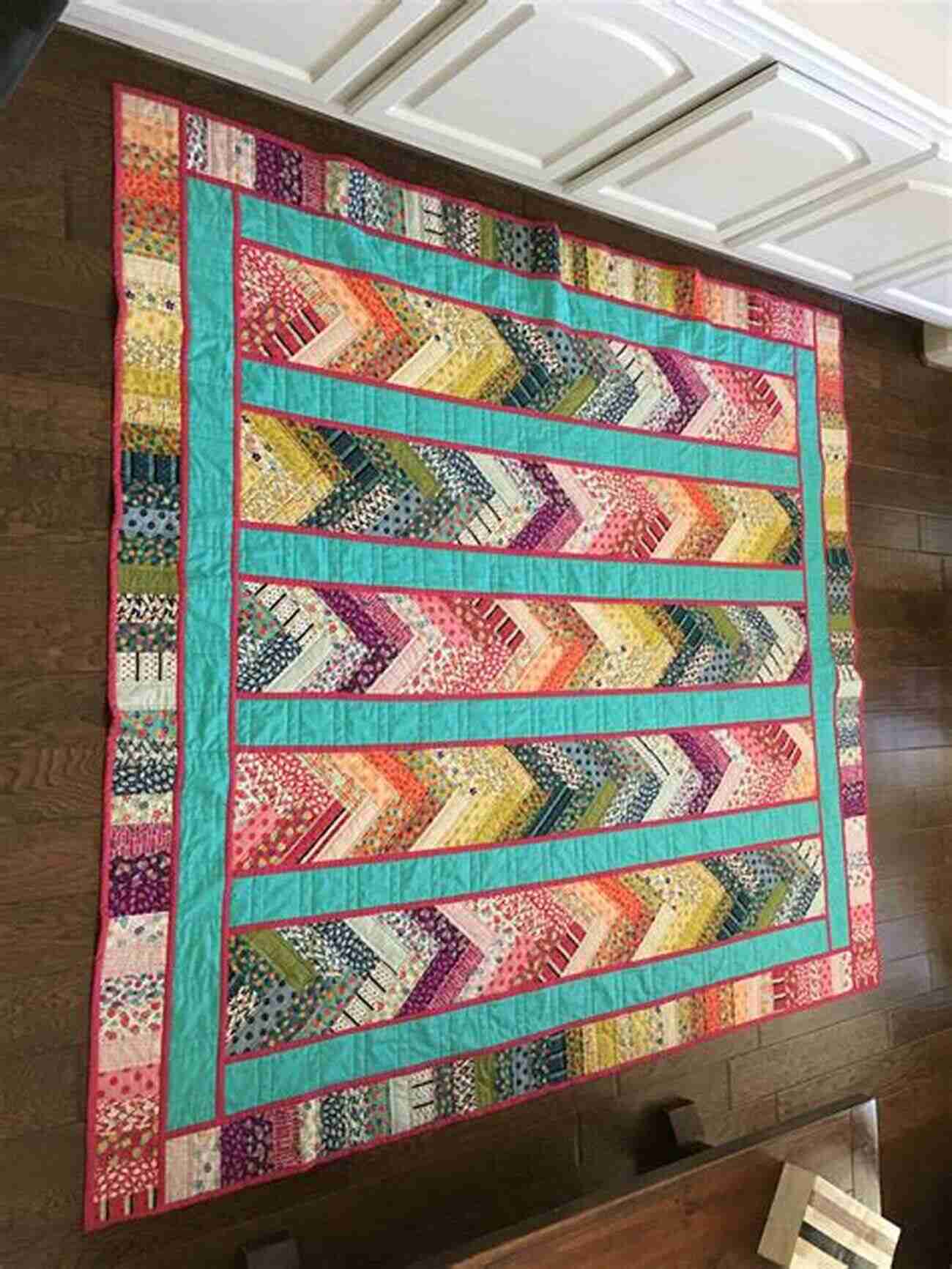 Contemporary French Braid Quilt With A Mosaic Like Design French Braid Transformation: 12 Spectacular Strip Pieced Quilts