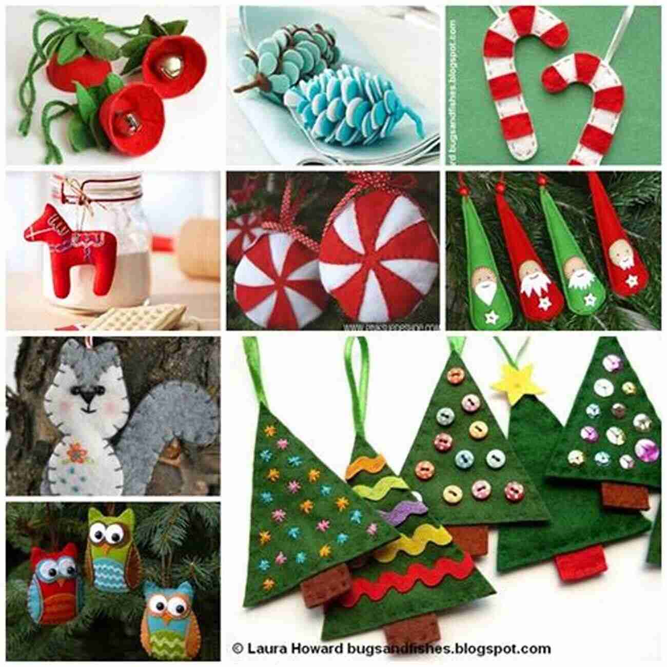 Festive And Intricate Felt Christmas Ornaments Felt Decorations: 15 Eye Popping Projects To Create