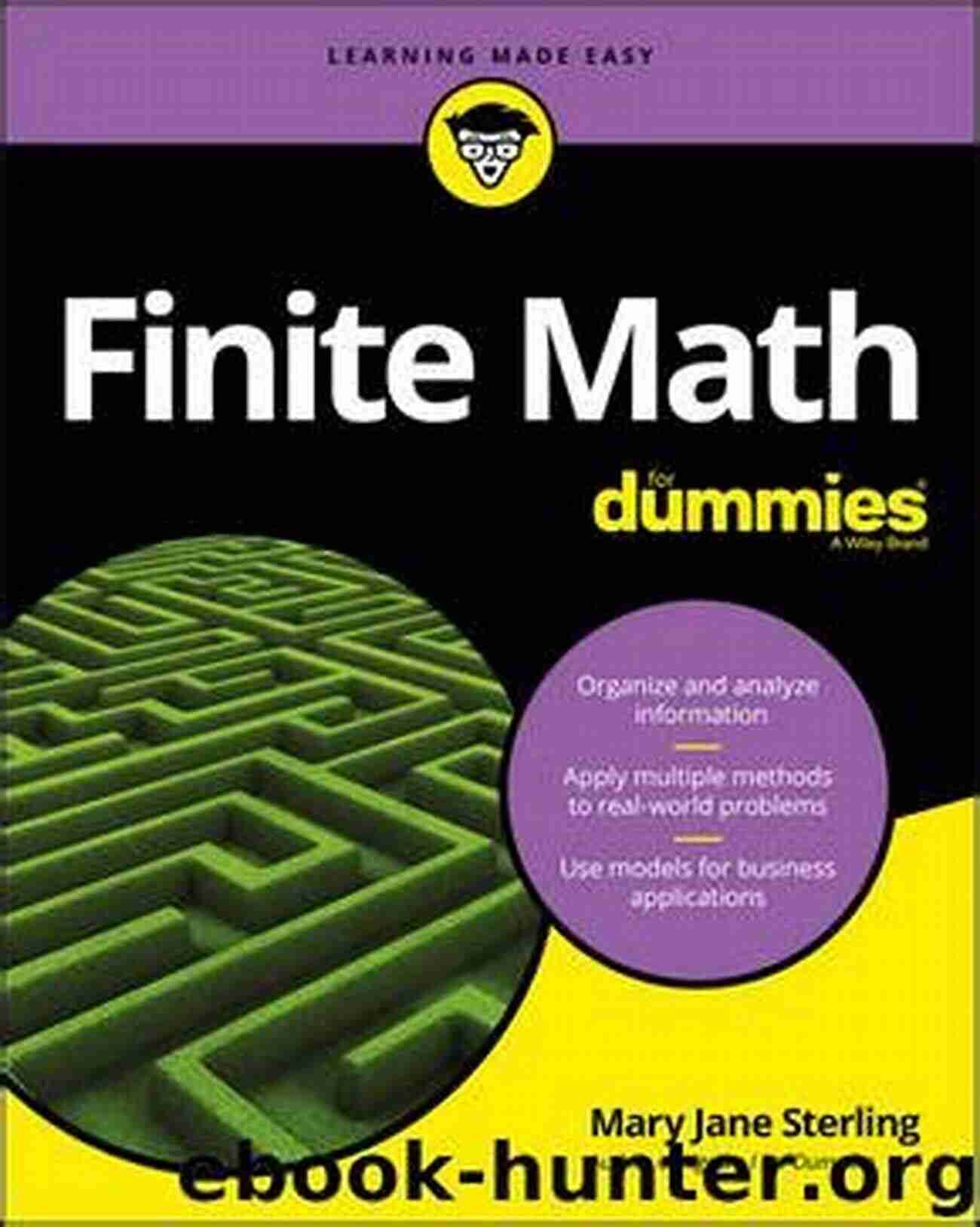 Finite Math For Dummies Mary Jane Sterling Book Cover Finite Math For Dummies Mary Jane Sterling