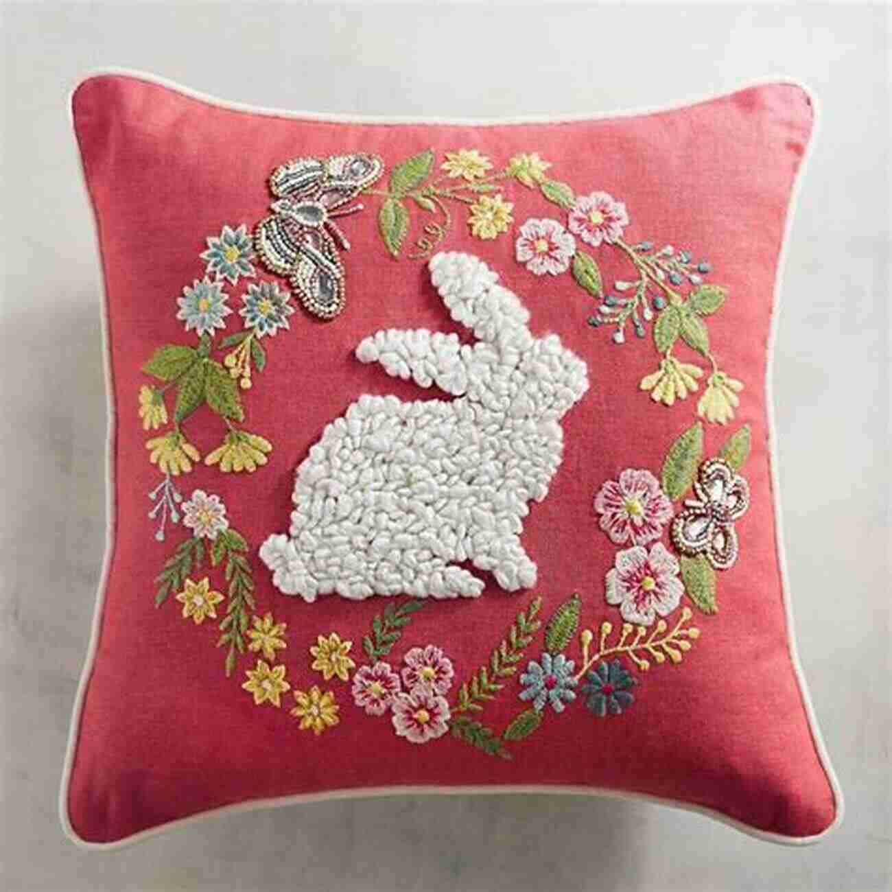 Floral Wreath Pillow Embroidery Project Let S Make Embroidery Magazine : 55 Projects To Try