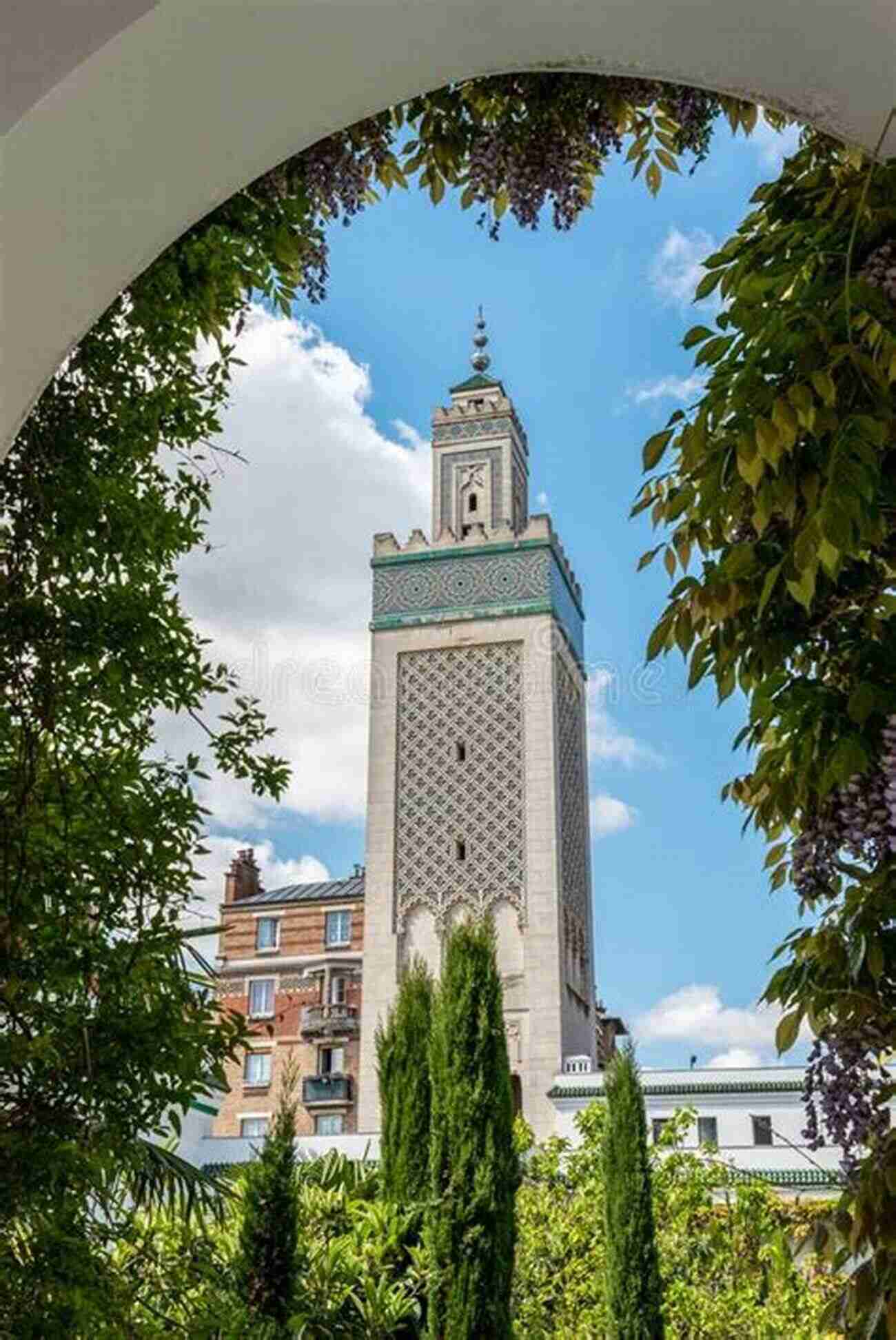 Grande Mosquée De Paris The Magnificent Facade Adorned With Intricate Arabesque Designs And Calligraphy Sacred Paris: A Guide To The Churches Synagogues And The Grand Mosque In The City Of Light