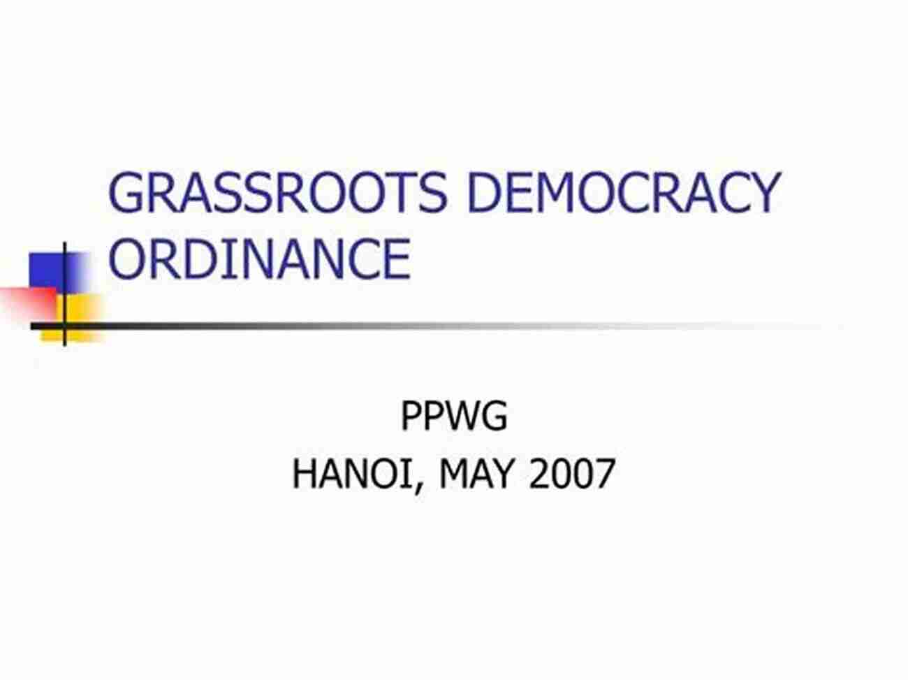 Grassroots Democracy Leads To Community Projects Amakomiti: Grassroots Democracy In South African Shack Settlements (Wildcat)