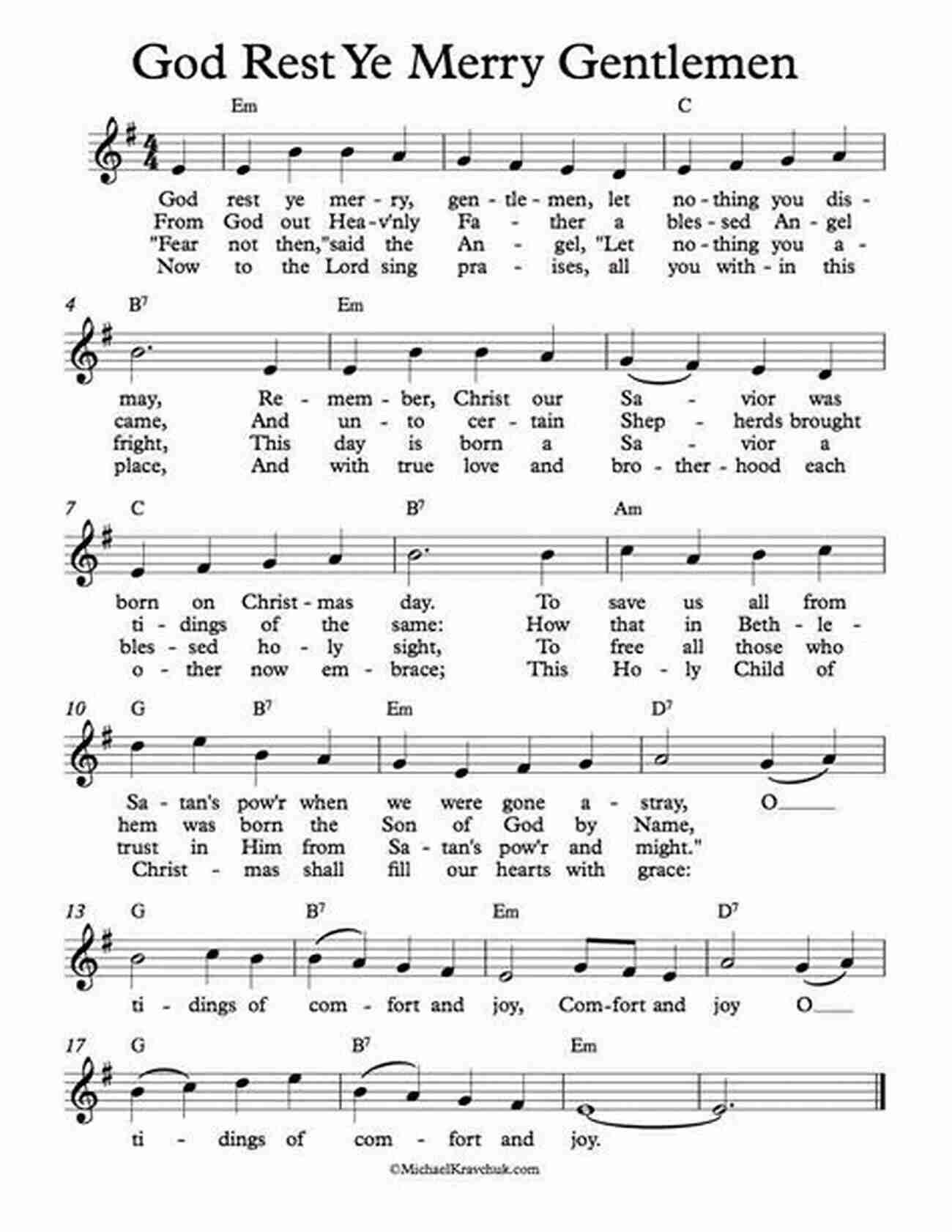 Image Of God Rest Ye Merry, Gentlemen Sheet Music 20 Christmas Carols For Solo Trumpet 1: Easy Christmas Sheet Music For Beginners