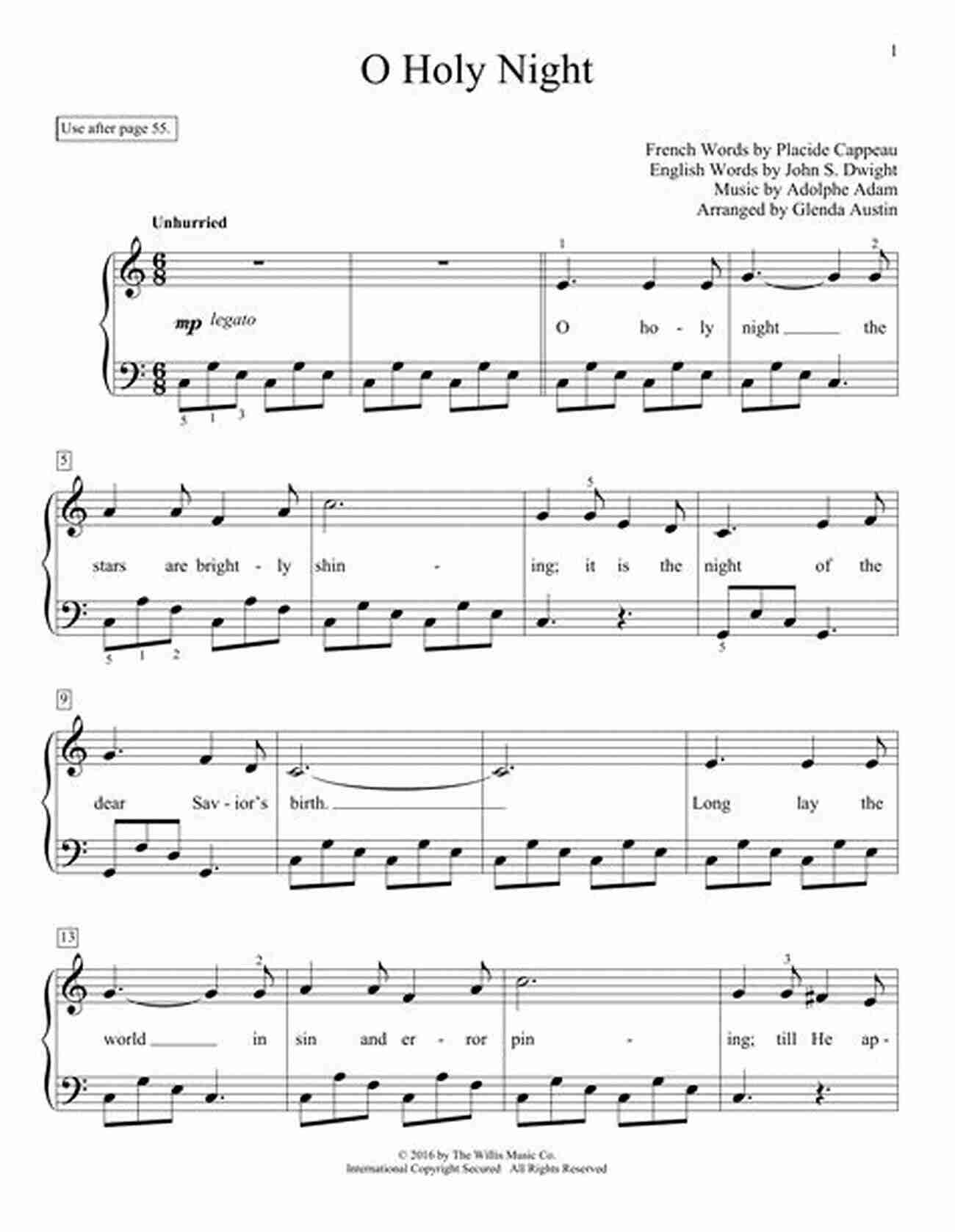 Image Of O Holy Night Sheet Music 20 Christmas Carols For Solo Trumpet 1: Easy Christmas Sheet Music For Beginners