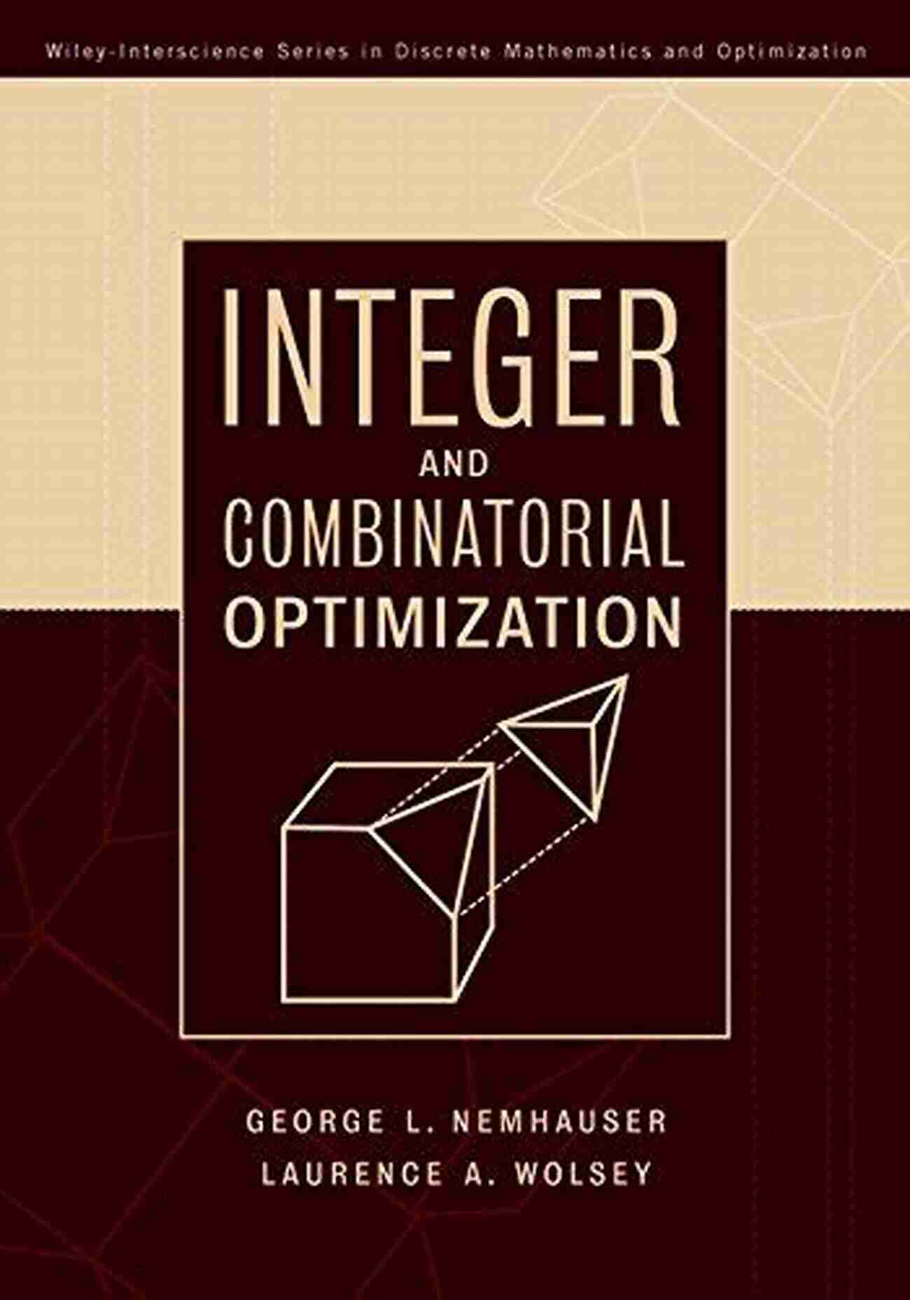 Image Of The Book Cover For Integer And Combinatorial Optimization Optimization (Springer Texts In Statistics)