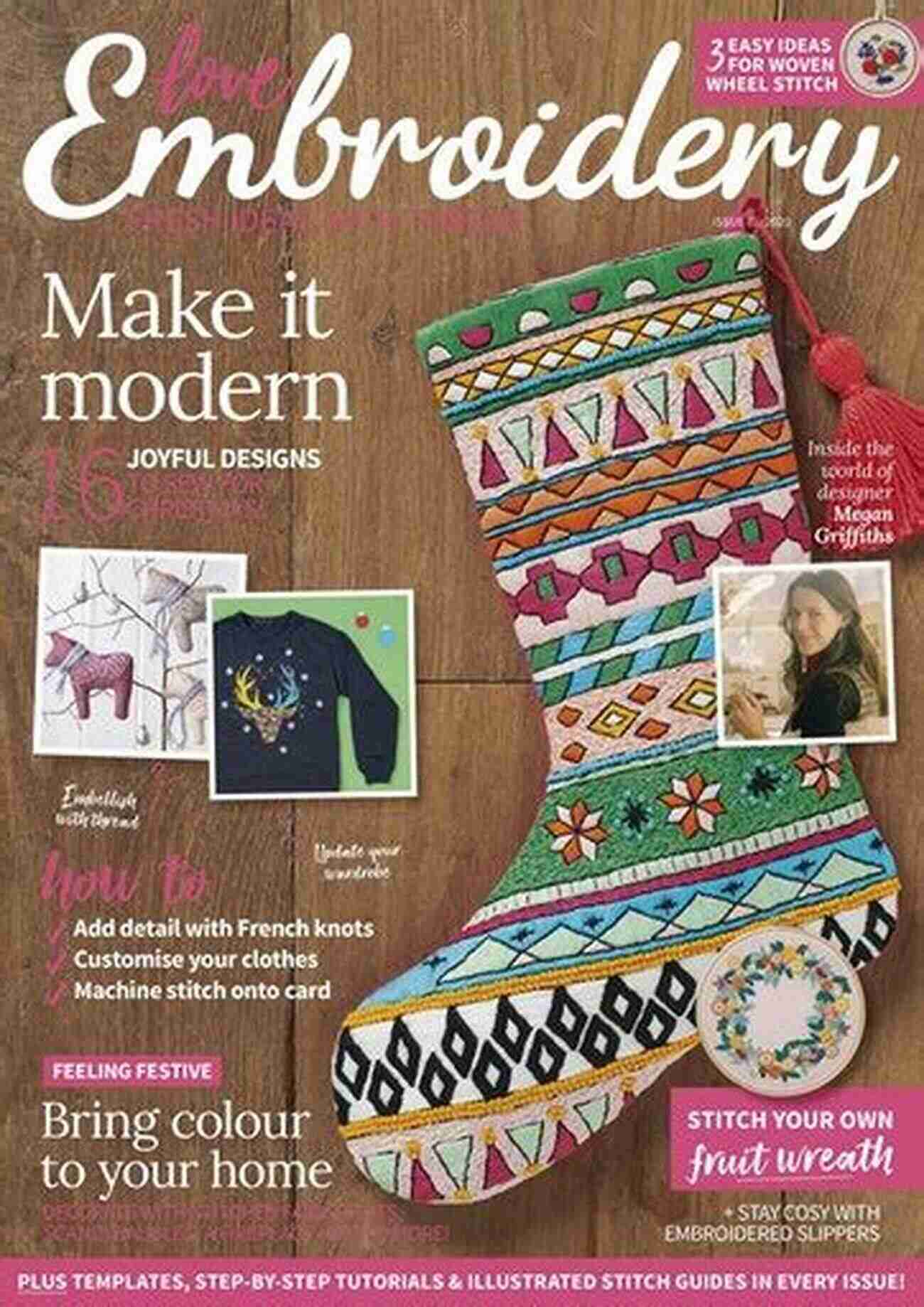 Let's Make Embroidery Magazine Cover Let S Make Embroidery Magazine : 55 Projects To Try