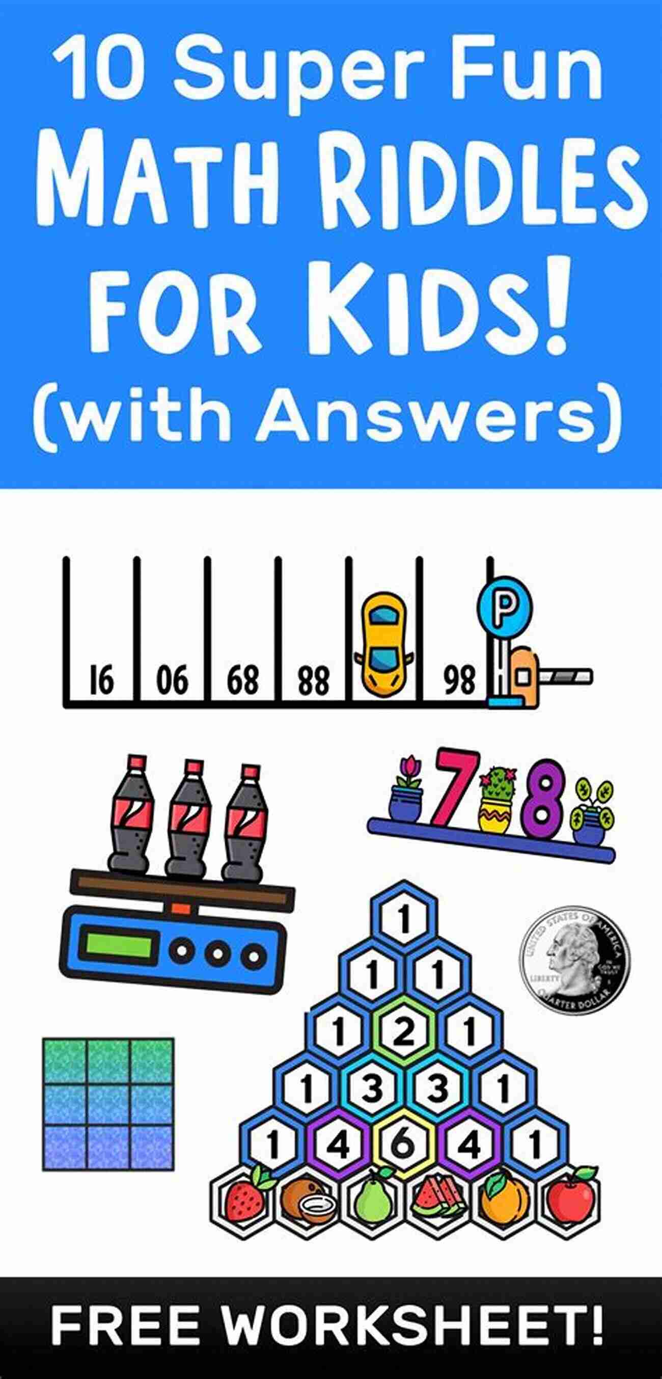 Math Riddles And Challenges Fun Math Game Logic Puzzles Mazes: Fun Math Games And Activities Best For Age 6 8 (Brain Teasers 1)