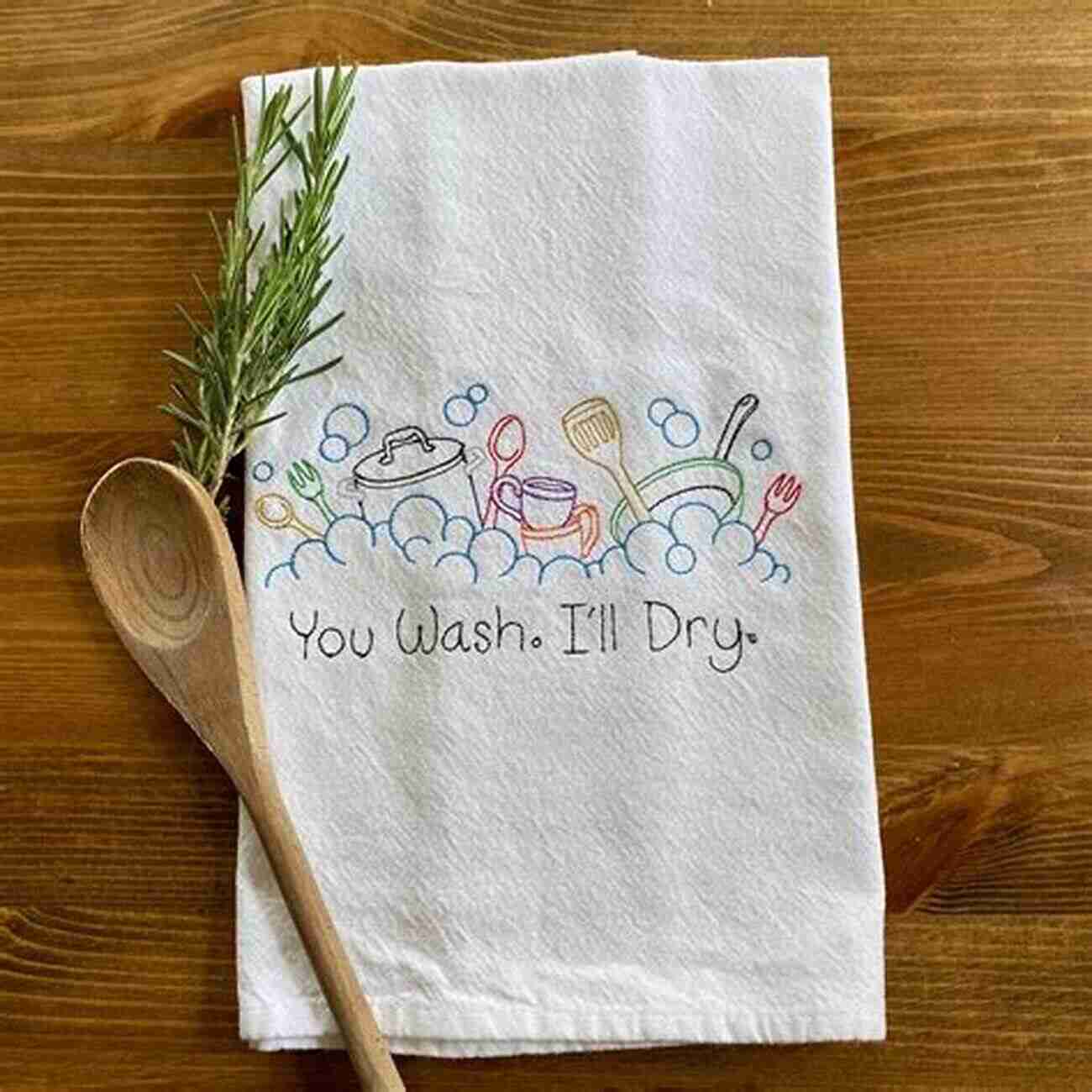 Monogrammed Tea Towels Embroidery Project Let S Make Embroidery Magazine : 55 Projects To Try