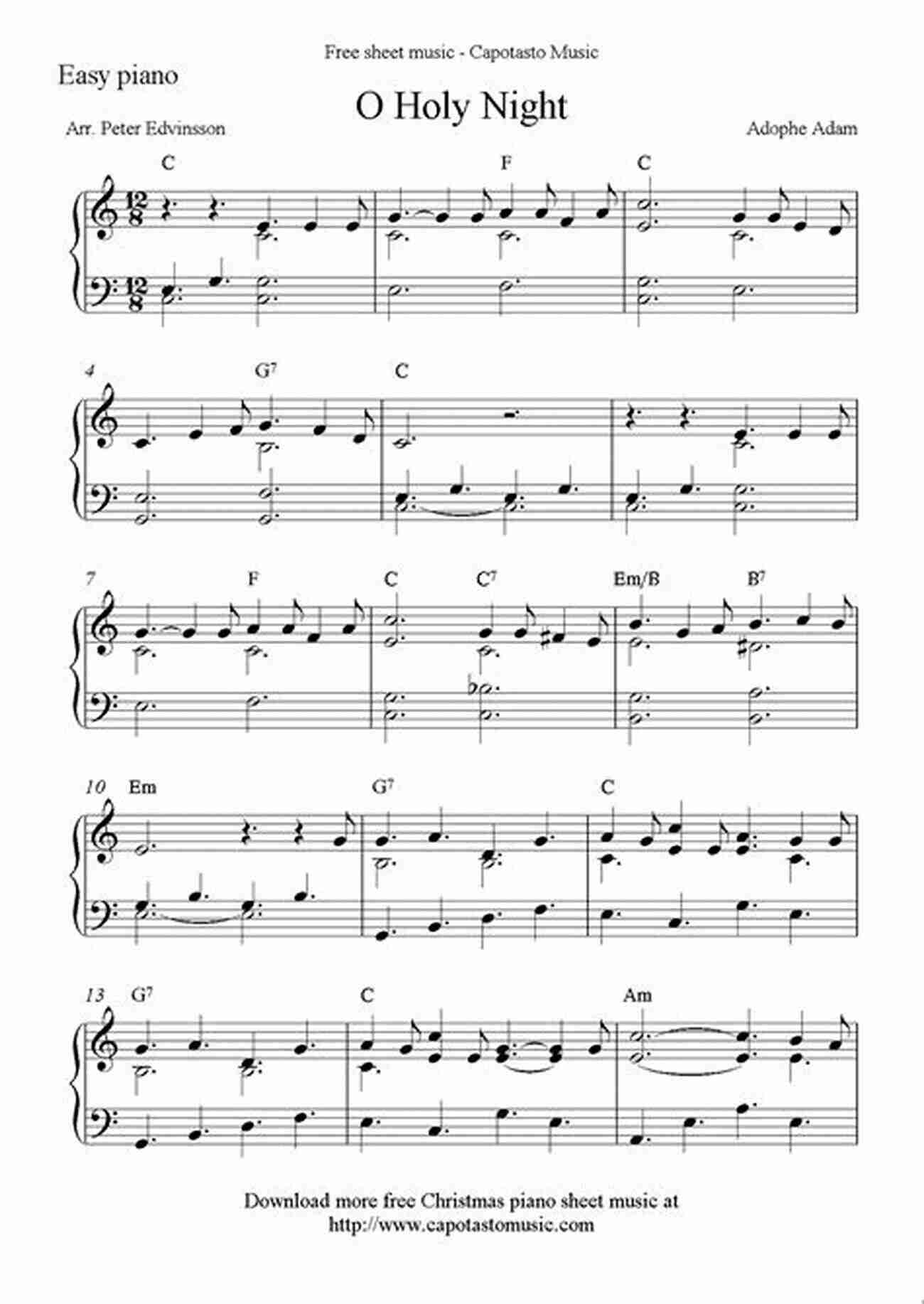 O Holy Night Easy Christmas Sheet Music For Beginners 20 Christmas Carols For Solo Clarinet 2: Easy Christmas Sheet Music For Beginners