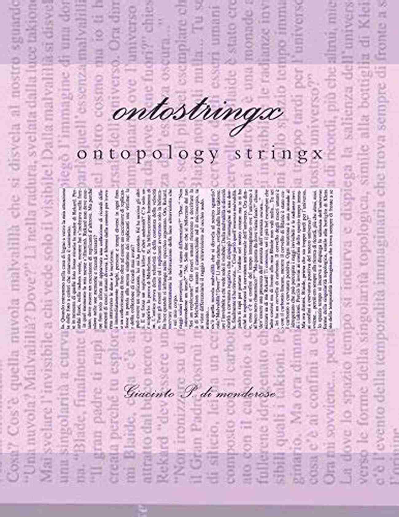 Ontostringx Stringravity Katapan 15 Peter Armsmiller Ontostringx: Stringravity (katapan 15) Peter Armsmiller