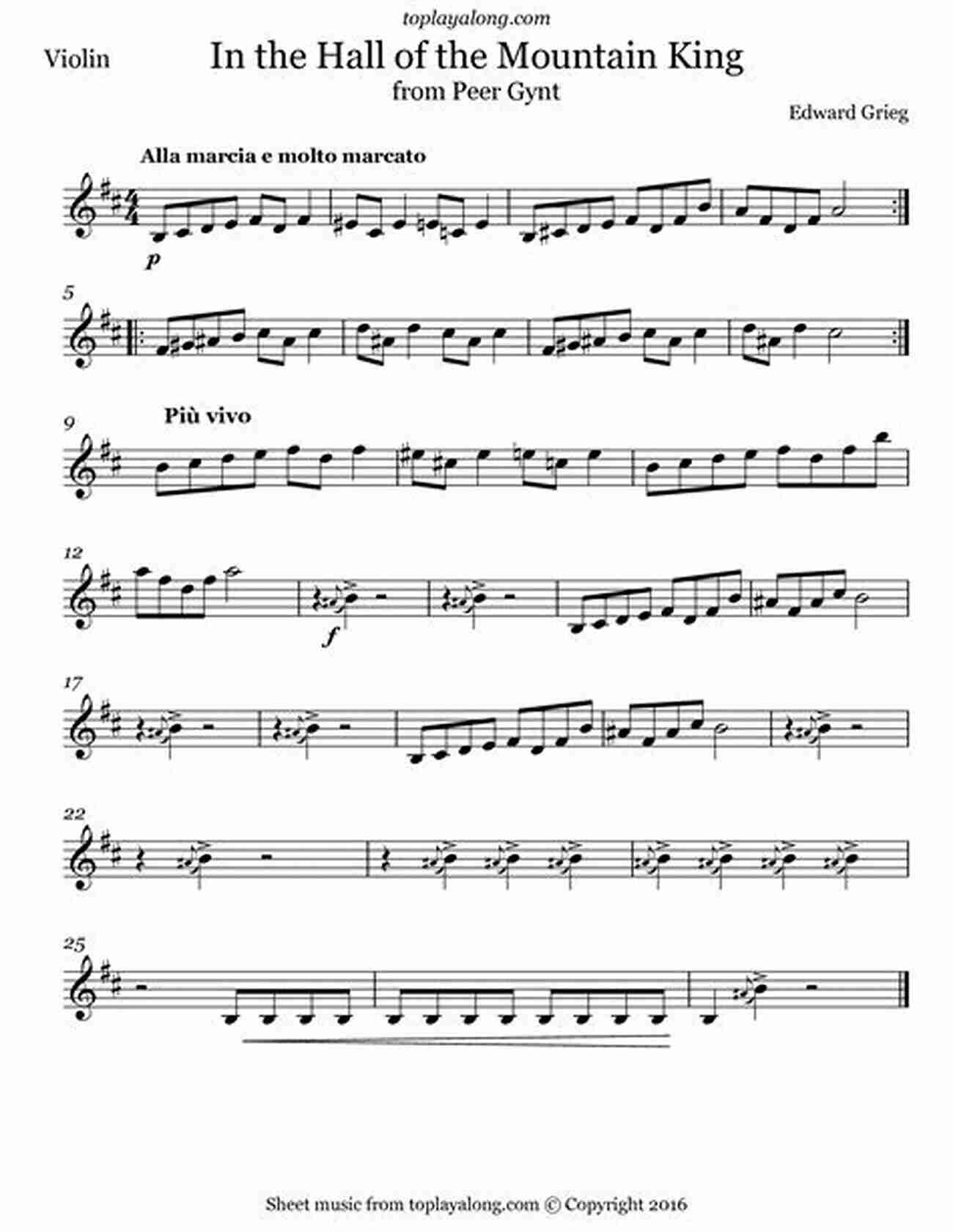 Sheet Music For In The Hall Of The Mountain King Sheet Music Solos For Clarinet 1: 20 Elementary/Intermediate Clarinet Sheet Music Pieces