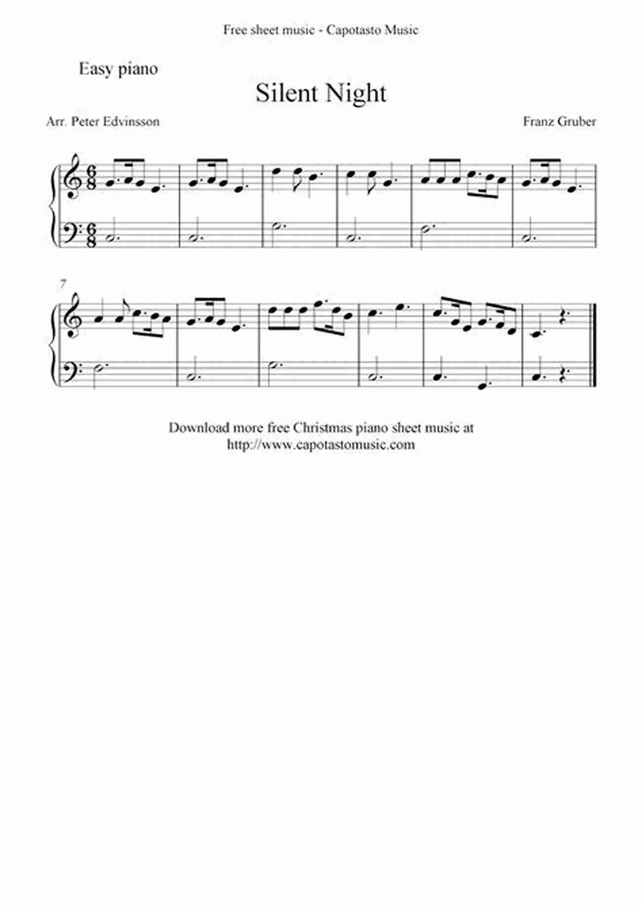 Silent Night Easy Christmas Sheet Music For Beginners 20 Christmas Carols For Solo Clarinet 2: Easy Christmas Sheet Music For Beginners