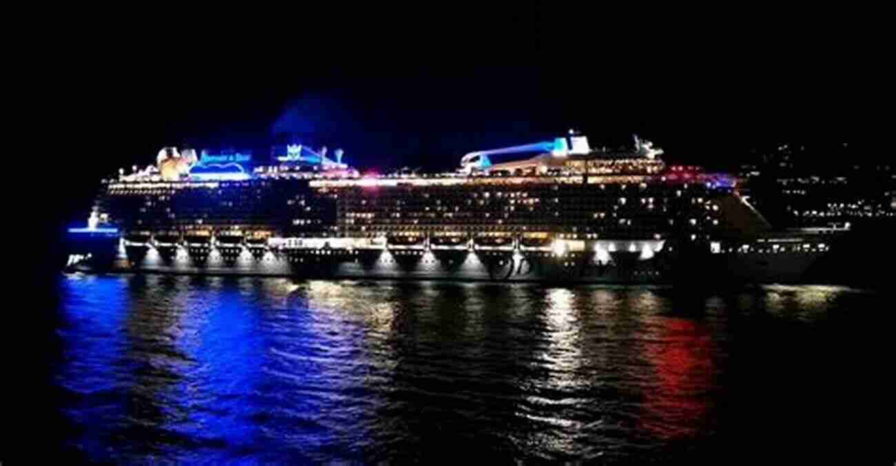 Staten Island Ferry Illuminated At Night, Showcasing Its Iconic Red And White Colors Against The Dark Manhattan Skyline Staten Island Ferry (Images Of America)