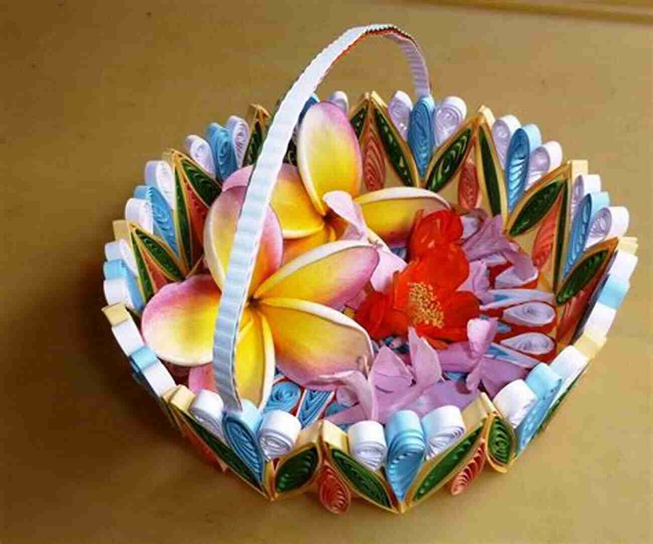 Step By Step Images Of An Example Quilled Paper Basket Best Basket Weaving Ideals: Tutorials For Weaving A Basket With Paper