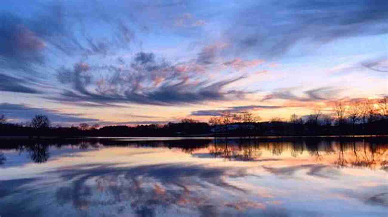 Sunset Reflected In A Calm Lake At The End Of The Day: Edition