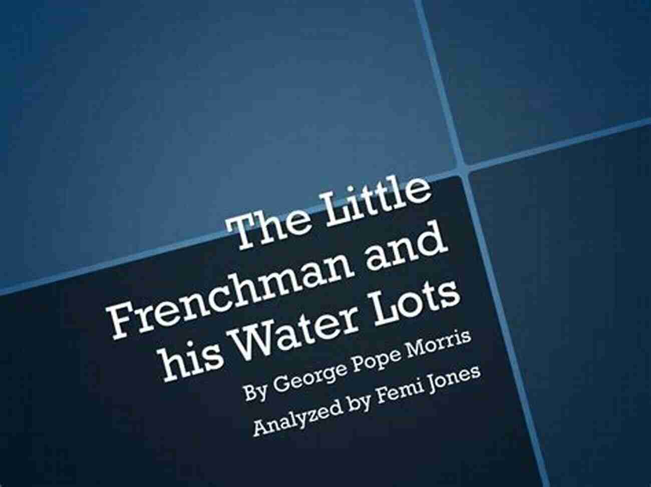 The Little Frenchman And His Water Lots Mark Twain 7 Best Short Stories French Authors (7 Best Short Stories Specials 28)