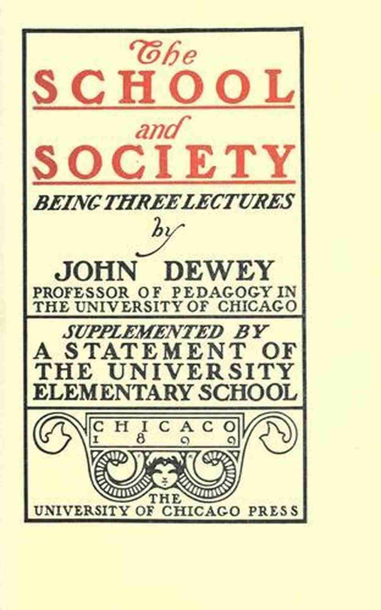 The School And Society Illustrated Cover Image The School And Society (Illustrated)