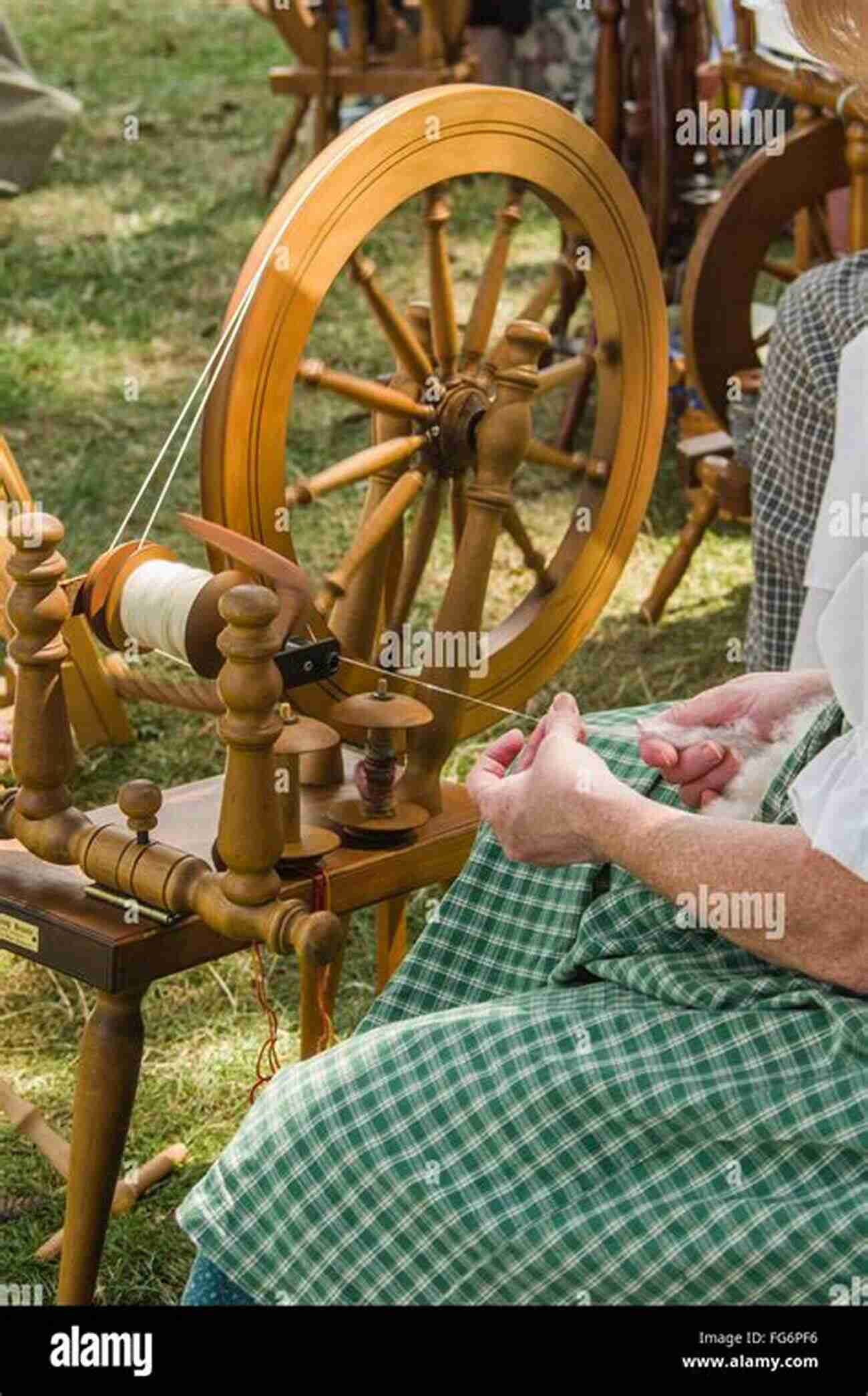 Woman Spinning Colorful Yarns Using A Spinning Wheel Spin Control: Techniques For Spinning The Yarns You Want