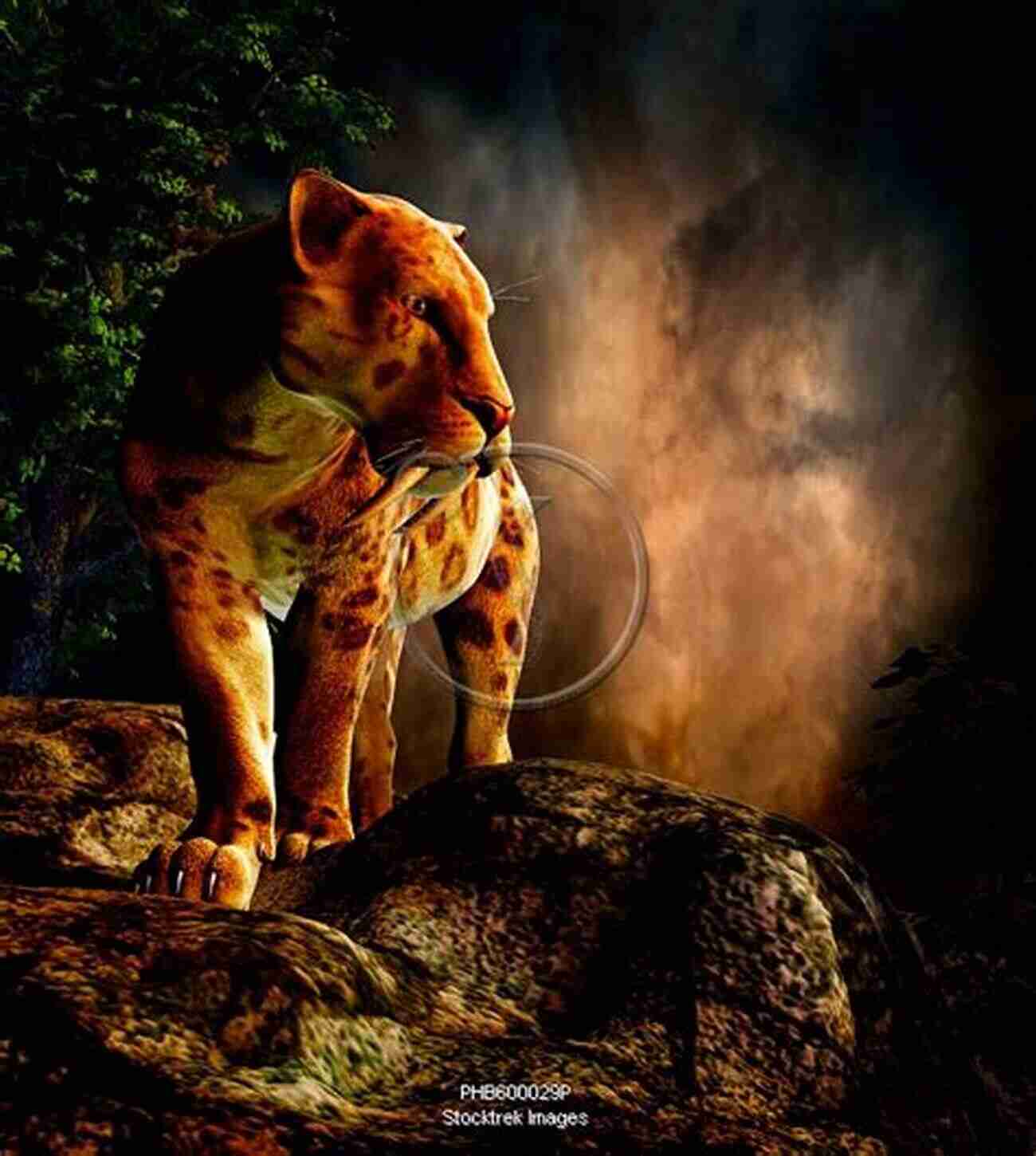 Sabertooth Cat Prowling In The Wild Sabertooth (Life Of The Past)